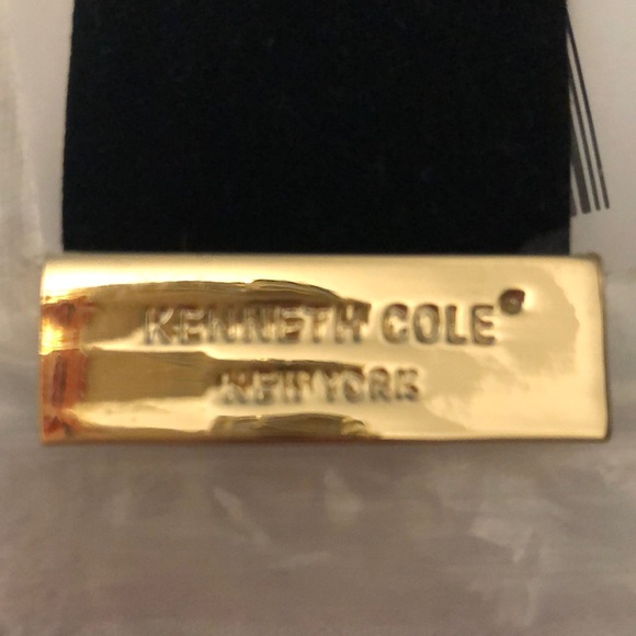 Kenneth Cole NY black gold sparkly bracelet cuff - Picture 6 of 8